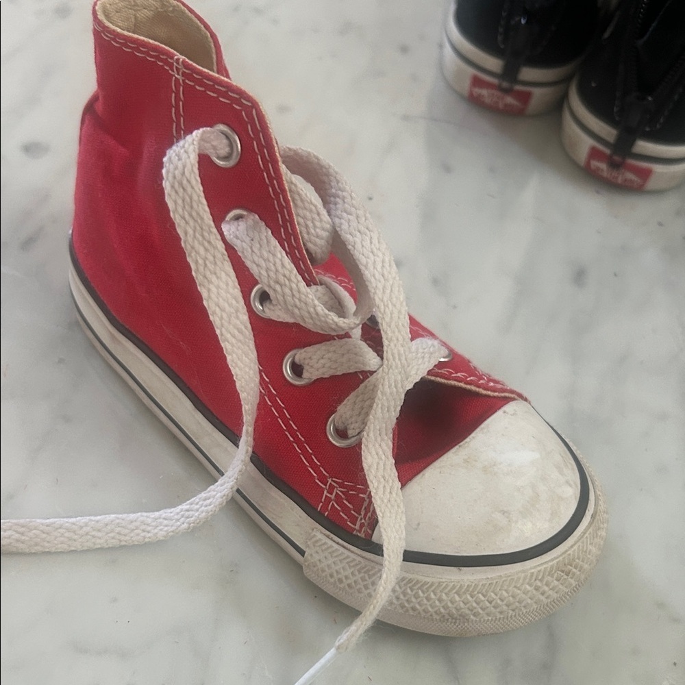 Converse Red Kids High-Top Sneakers